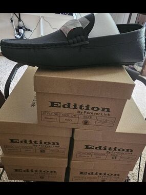 Edition Men’s Navy Slip-On Moccasin Loafers